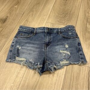 Distressed Denim Women Shorts